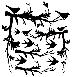 birds in the bush 200 x 200 corners Min buy 3  Memory Maze